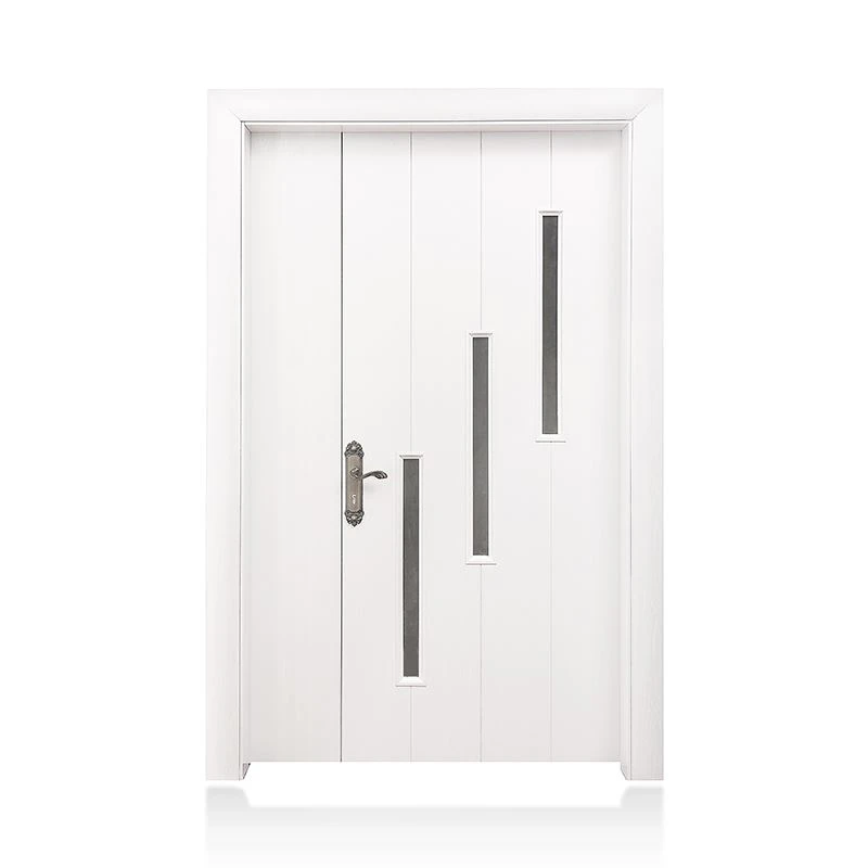 Glass Decorative Double WPC Door